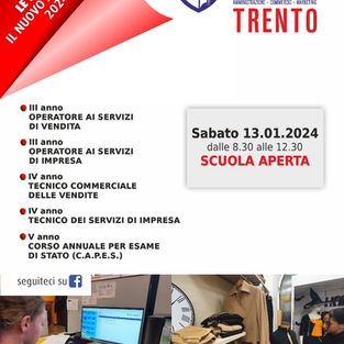 TRENTO - SCUOLA APERTA il 13 gennaio!