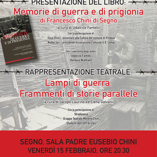 CLES - LAMPI di GUERRA: attori gli studenti delle classi prime!