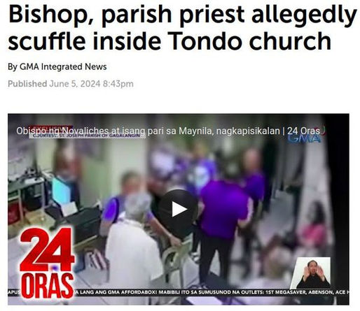 Controversy in the Church: Bishop Chokes Priest