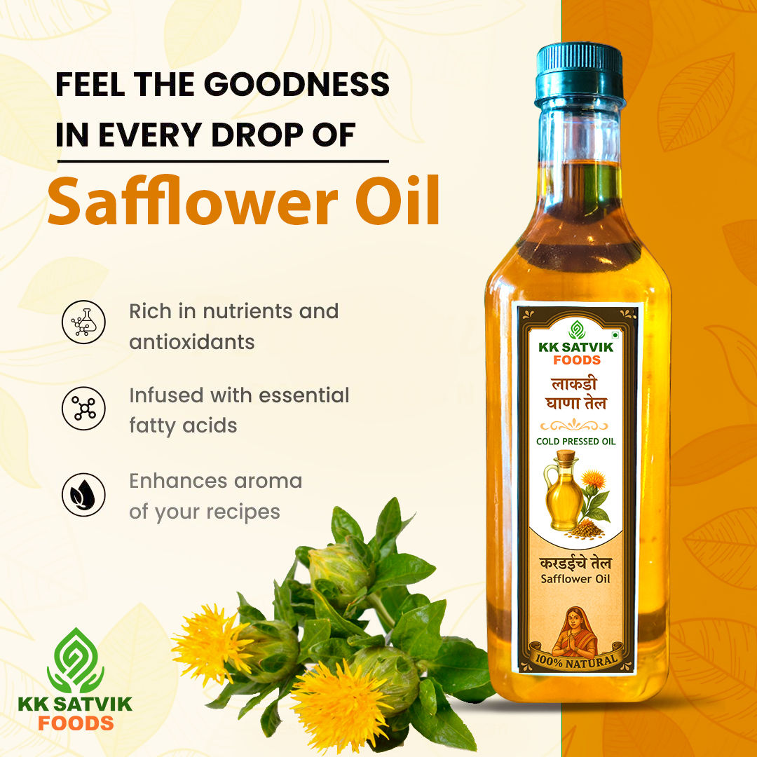Wood-Pressed Safflower Oil