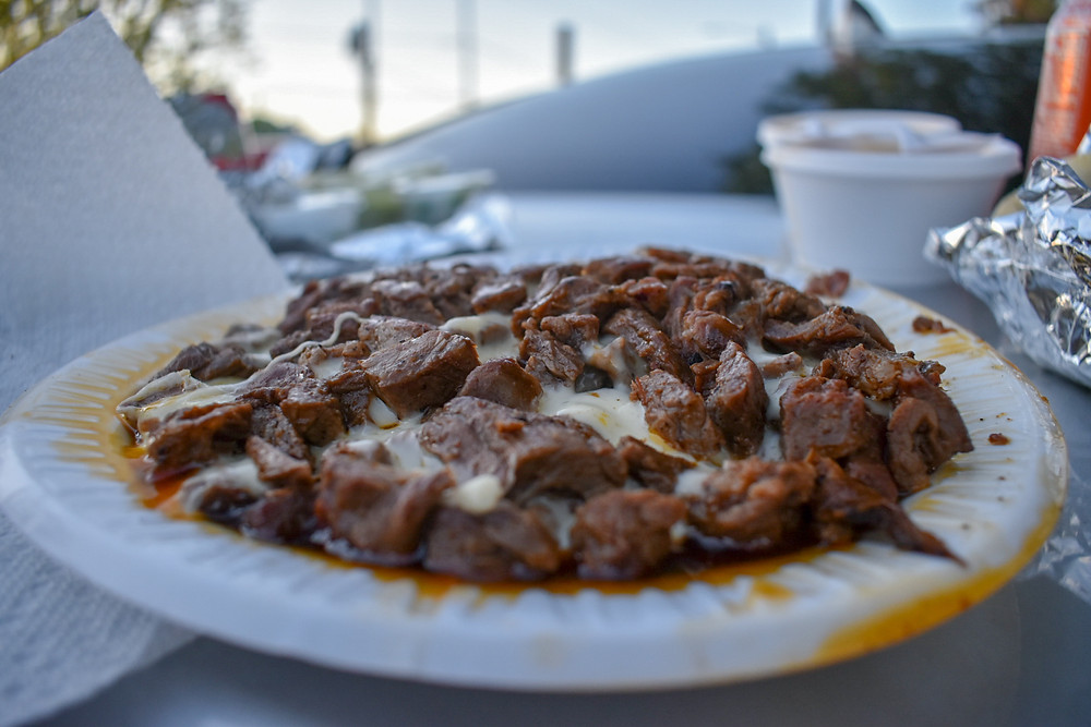 Beef fajita and cheese are best friends