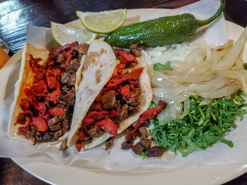 Campechanas plate - homemade tortillas!