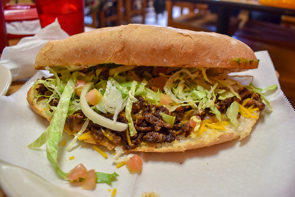 Torta at Taqueria El Rojo Loco in Houston, Texas