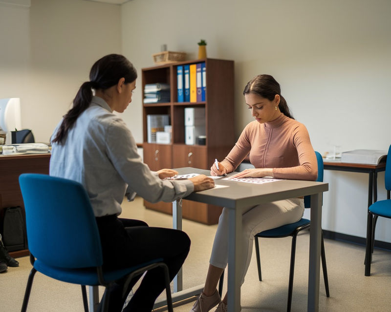 Atendimento clínico — sessão de avaliação neuropsicológica