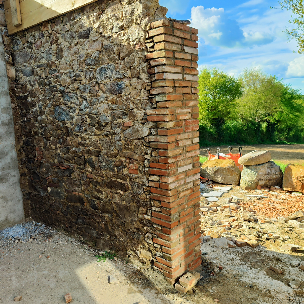 Réalisation Aspect Pierre - Rénovation d'une longère (création d'une ouverture)