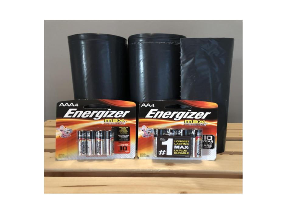 33 Gallon Trash Bags +  Batteries--EC Senior Scholarship