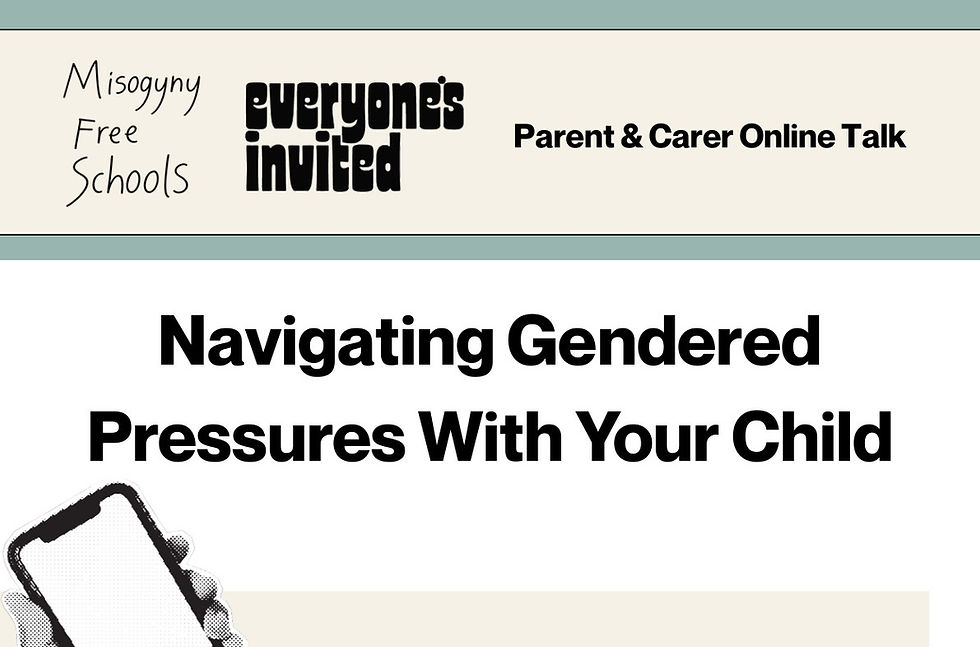 Collaborating with Everyone’s Invited and our first parent online discussion