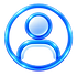 Blue customer icon representing vehicle transport customers