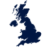 UK map showing nationwide vehicle transport coverage