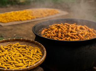 naturally processed turmeric powder - chemical free