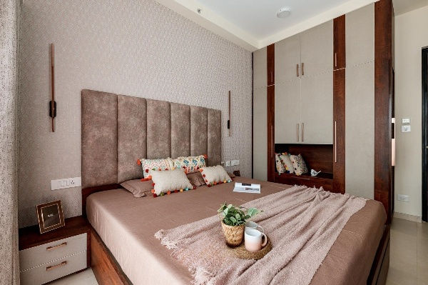 small guest room designed to look open and spacious