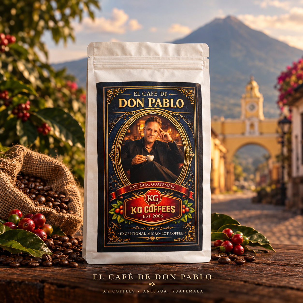 El Cafe de Don Pablo - 14Oz. Roasted Coffee – Guatemala Pick-Up