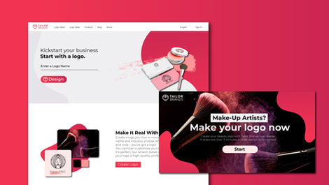 Tailor Brands - Campaign landing pages, Design and concept