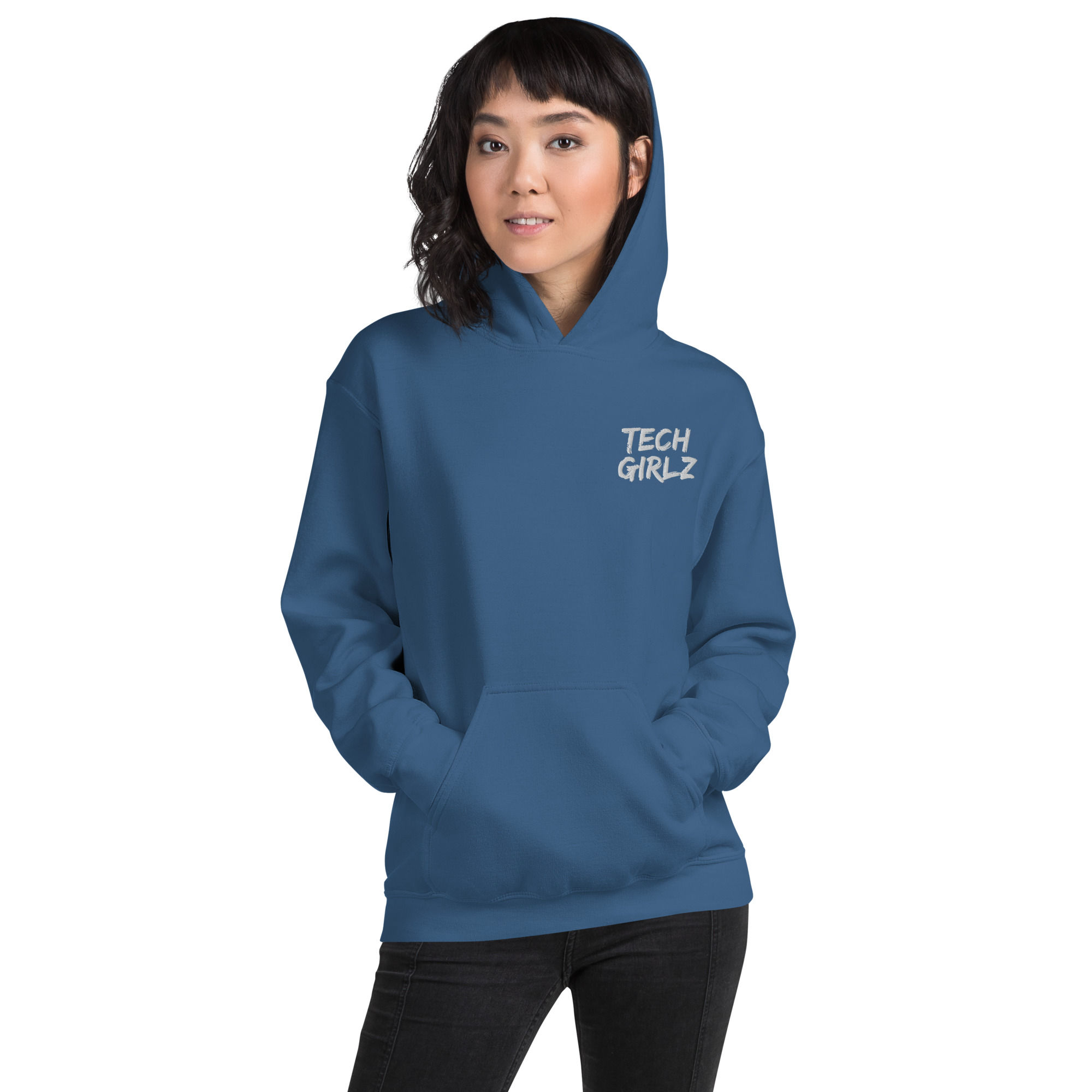 (Multi-Color) Tech Girlz Hoodie (Embroidered)