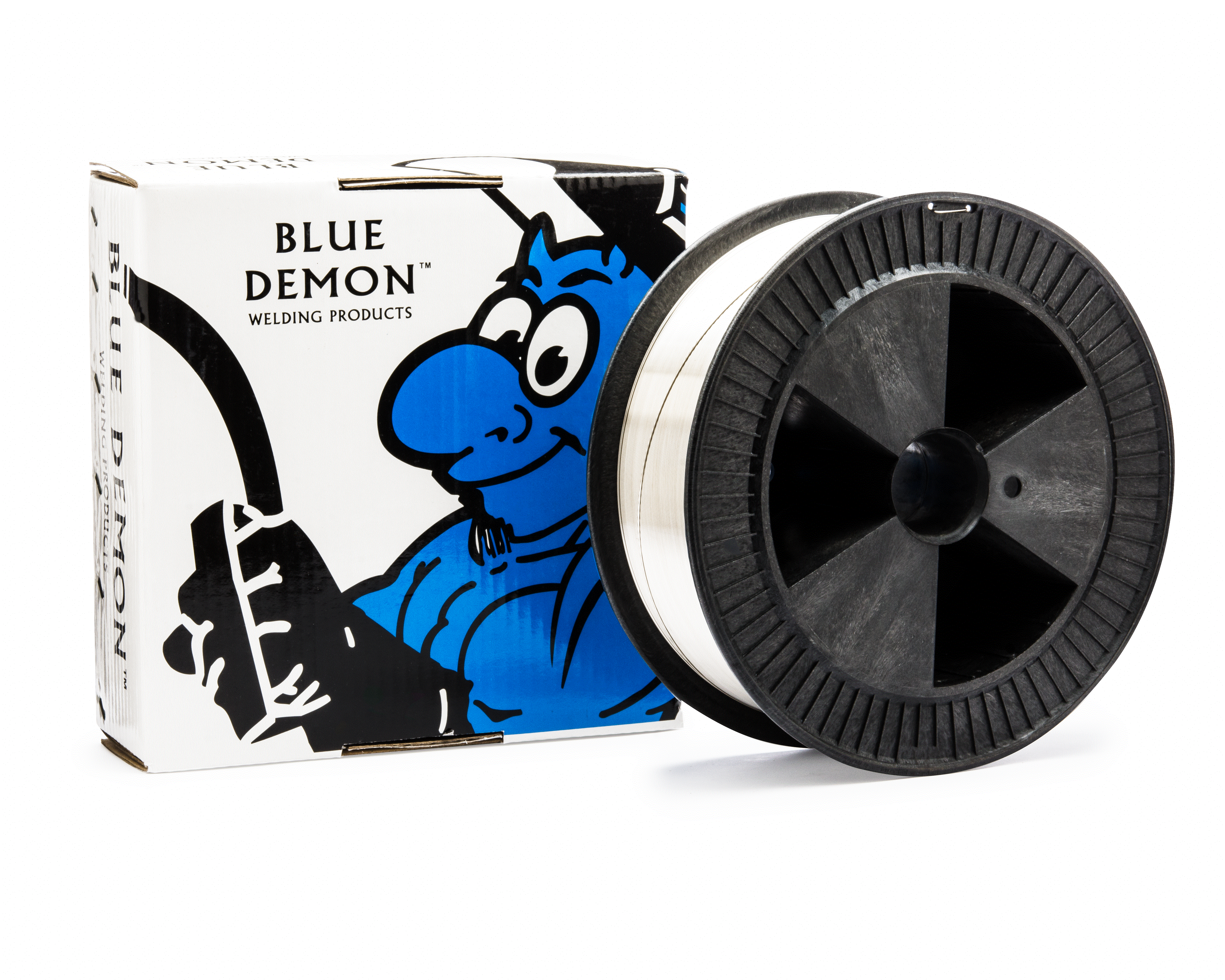 308LT1//4 .035 MIG 33 lb Spool Stainless Steel Flux Core Welding Wire Blue Demon