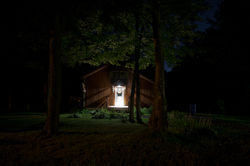 Sleeping House. 2014. Mounted digital inkjet print. 30'' x 40'' (76.2cm x 101.6cm)