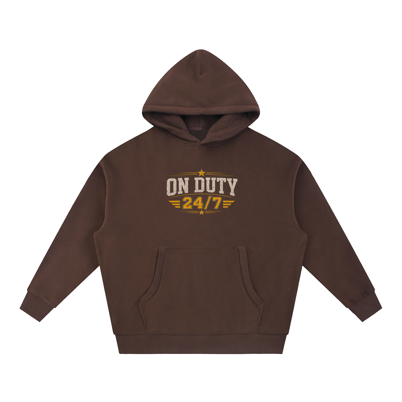 Autism Dad|On Duty 24/7 — Always Ready for Action & Love Oversize Fleece Hoodie