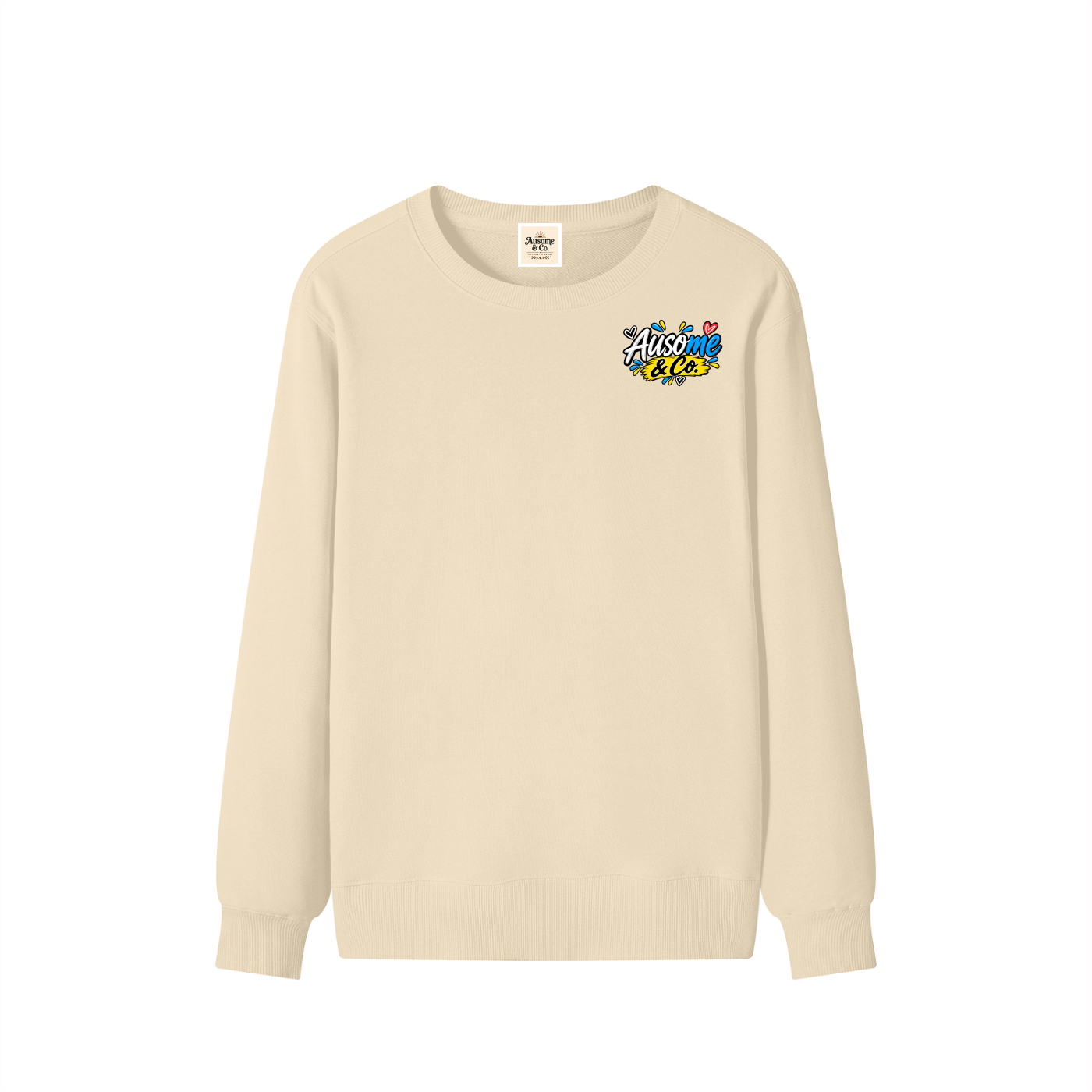 Ausome Mama Tired But Fighting Cotton Sweatshirt