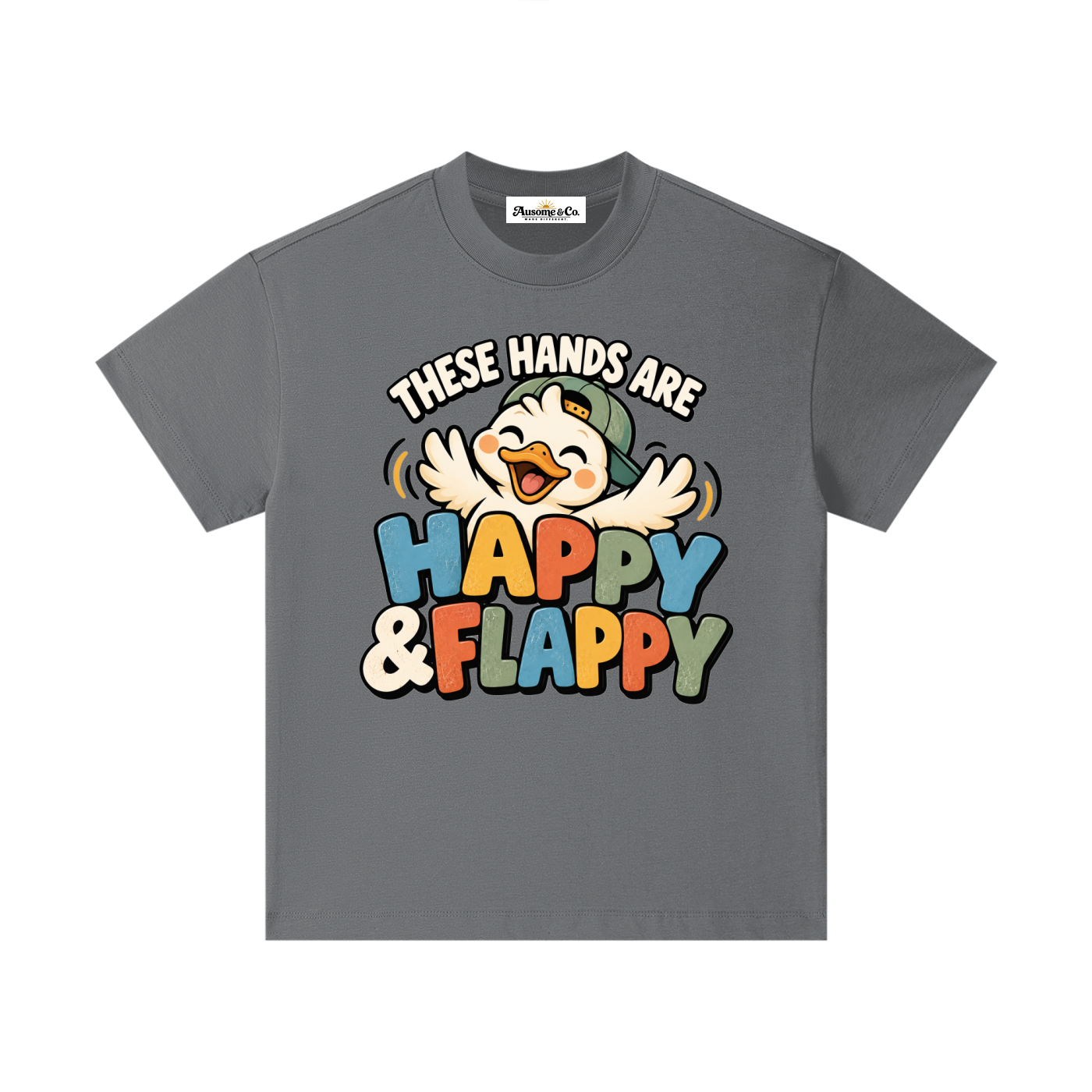 These Hands are Happy and Flappy Cotton Kids T-Shirt