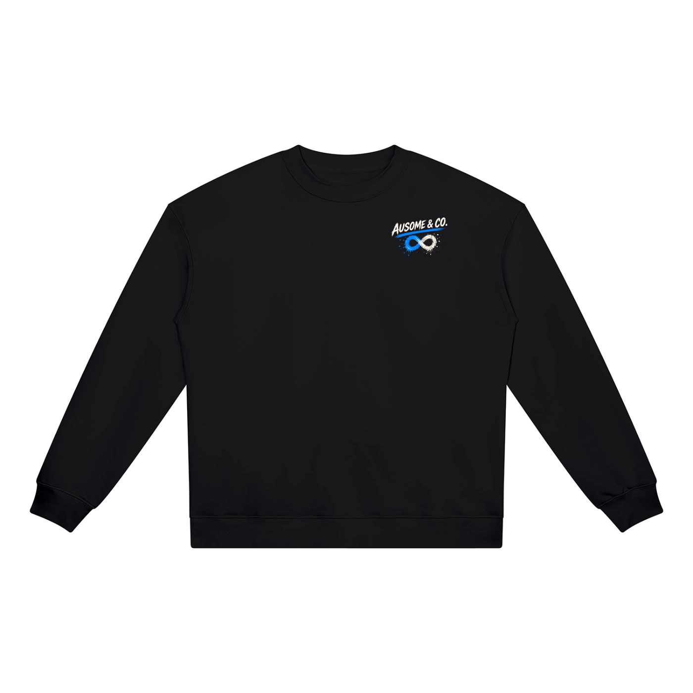 Ausome Dad- Show and Stand Up and Love Hard Heavyweight Crewneck Sweatshirt