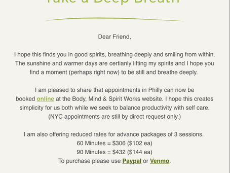 April 2017 Take a Deep Breath