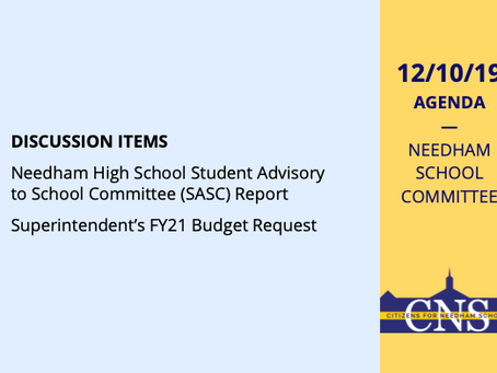 SC Meeting: December 10, 2019