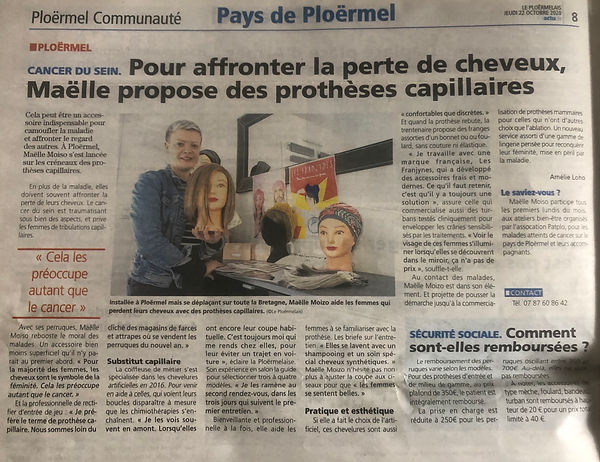 article ploërmelais 2020 prothèse capill
