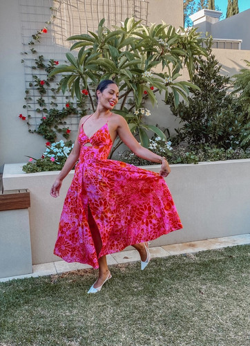 cotton strappy dress