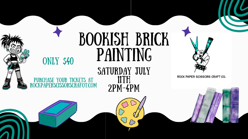Bookish Brick Painting