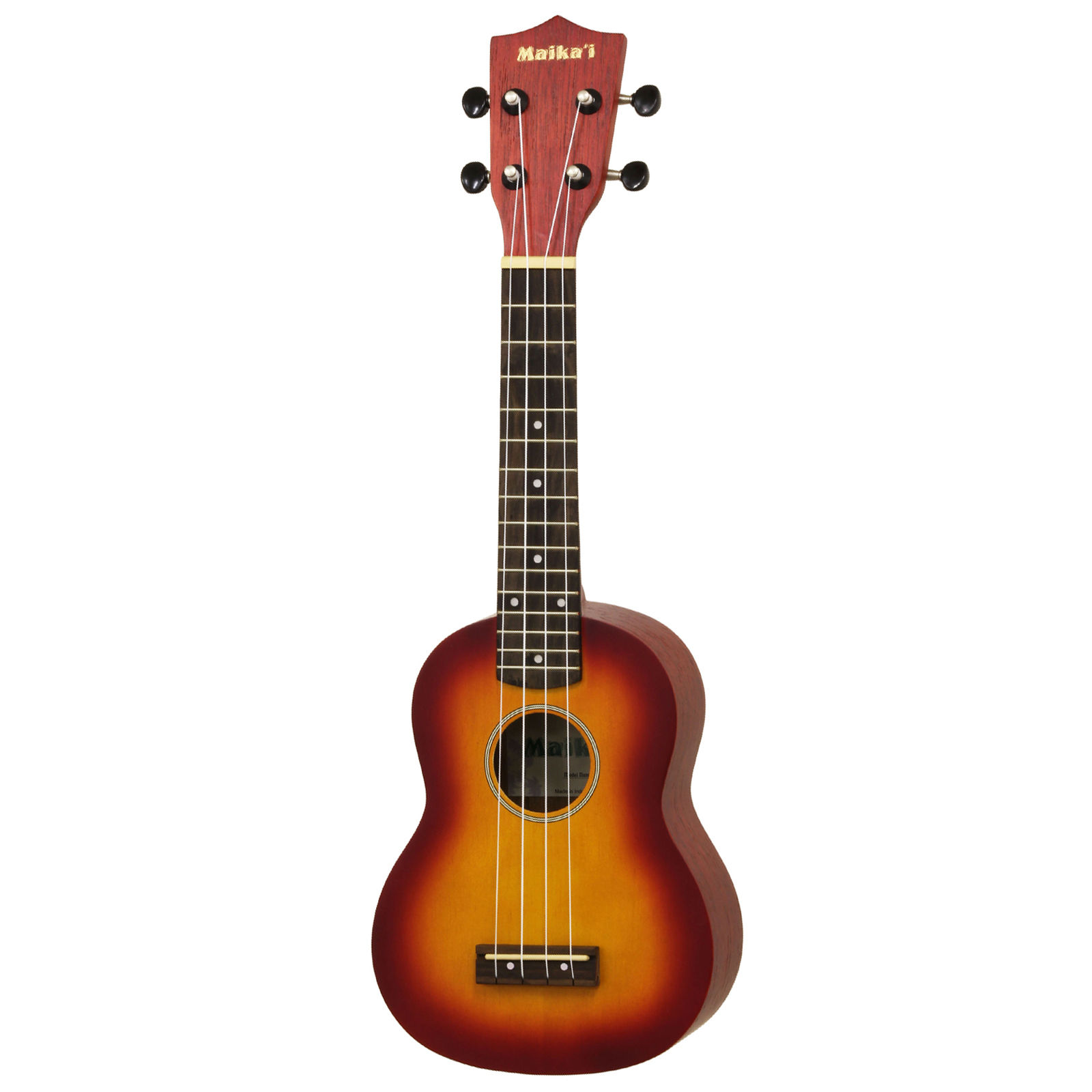 Mai kai student soprano ukulele Cherry Sunburst with bag great for schools