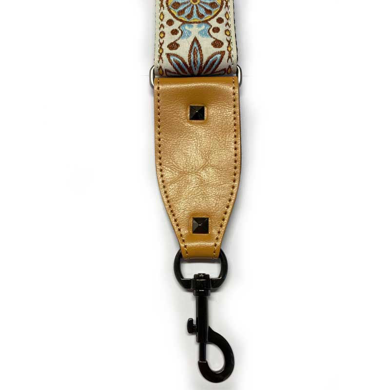 Thumbnail: Irish Music Gifts Hootenanny design banjo strap irish music metal clasps cotton design
