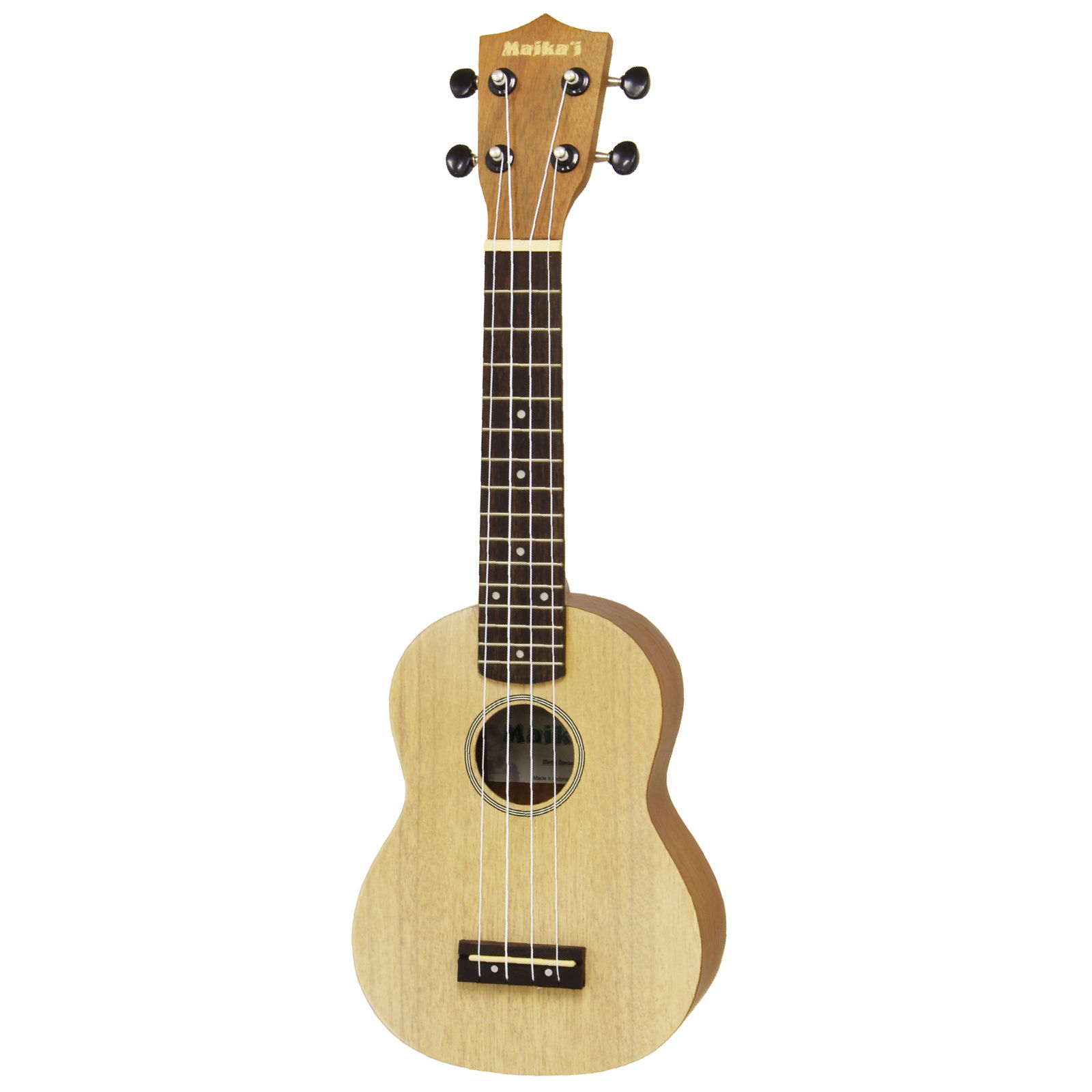 Mai kai student soprano ukulele Natural with bag great for schools