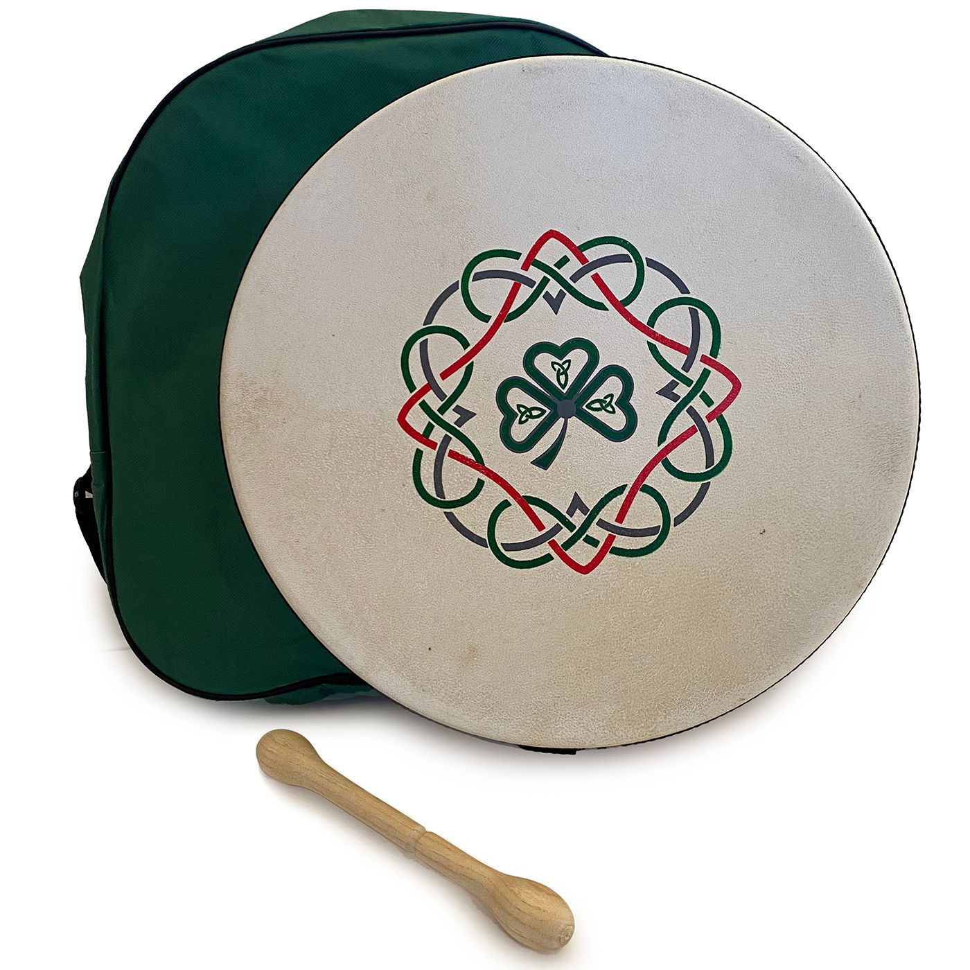 Irish Music Gifts Vignoles Galway 12" Shamrock Bodhran Pack Irish Drum