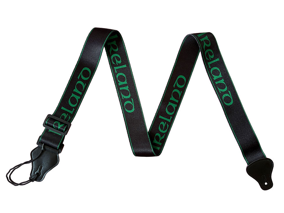 irish music gifts celtic Ireland green guitar strap