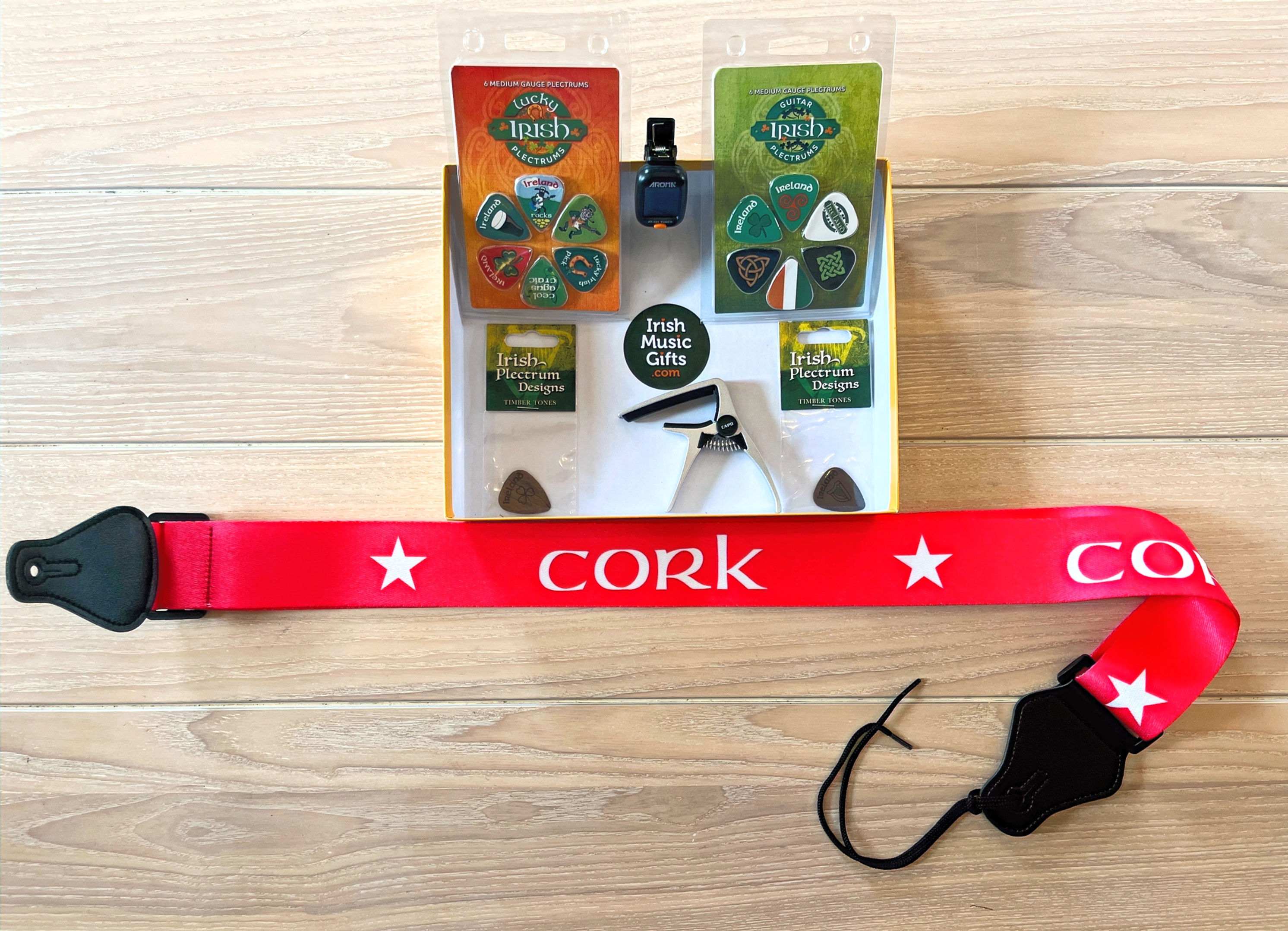 Irish Music Gifts Cork Guitar Player Gift Pack