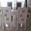 Thumbnail: Rubber wood 6 chair dining with glass top and deco paint