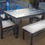 Thumbnail: Rubber wood 4 chair and a bench Dinning