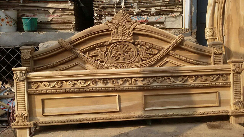 Thumbnail: Pure teak wood Classy design Bed