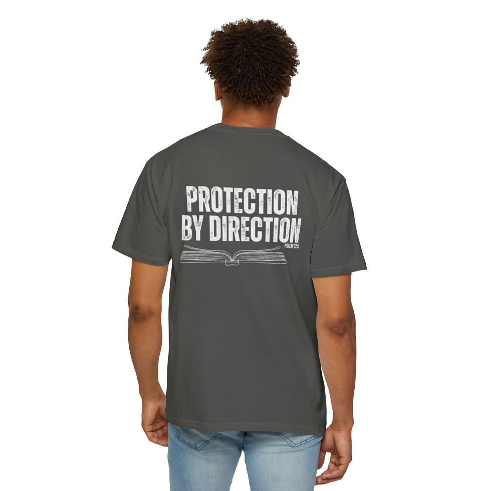 Thumbnail: Protection by Direction-Psalm 32:8-Sermon Series #3-Unisex Garment-Dyed T-shirt