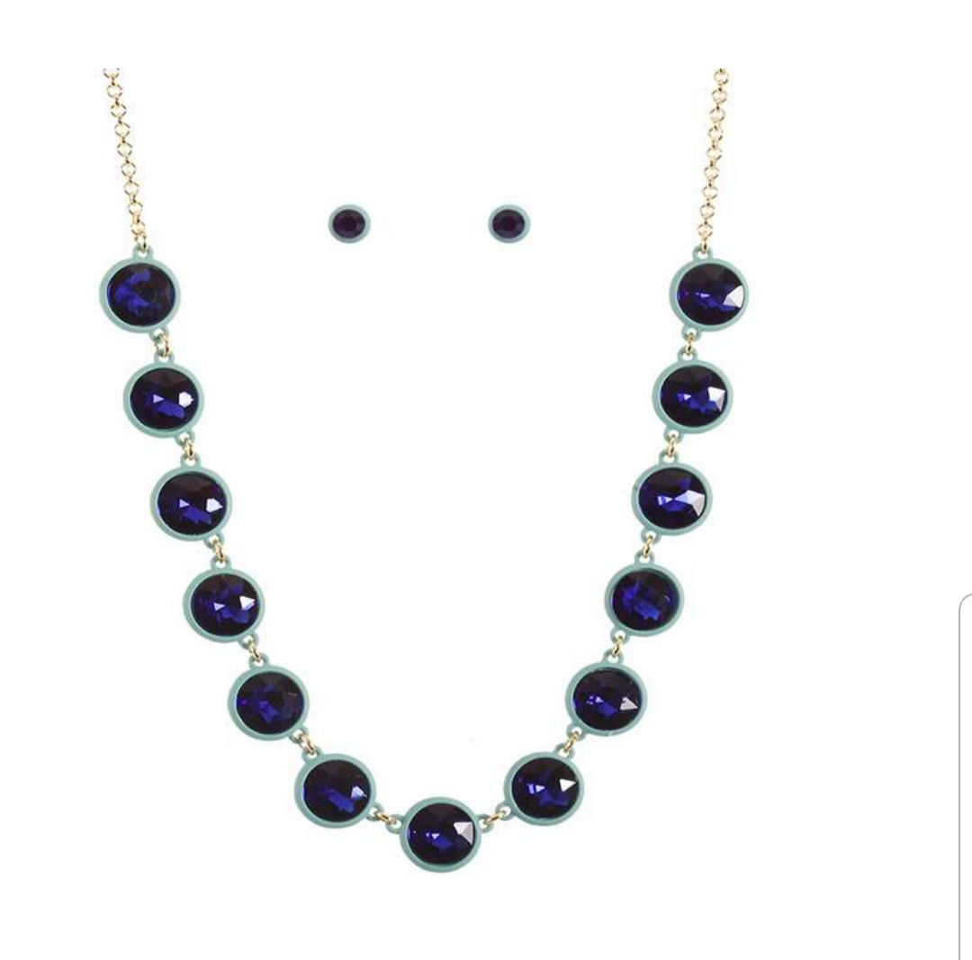 NS SWAROSKI NECKLACE / STUDS