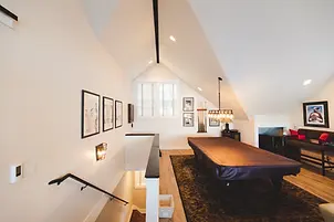 living room featuring trim and finish work