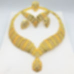 Miniatura: 24K Gold-Plated Jewelry Set: Necklace, Bracelet, Ring, Earrings