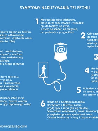 Symptomy nadużywania telefonu