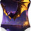 Miniatura: Bat SF821 Classic XBack swimsuit, front lined, chlorine‑resistant Carvico XLance eco fabric, Halloween & dark‑themed swimwear