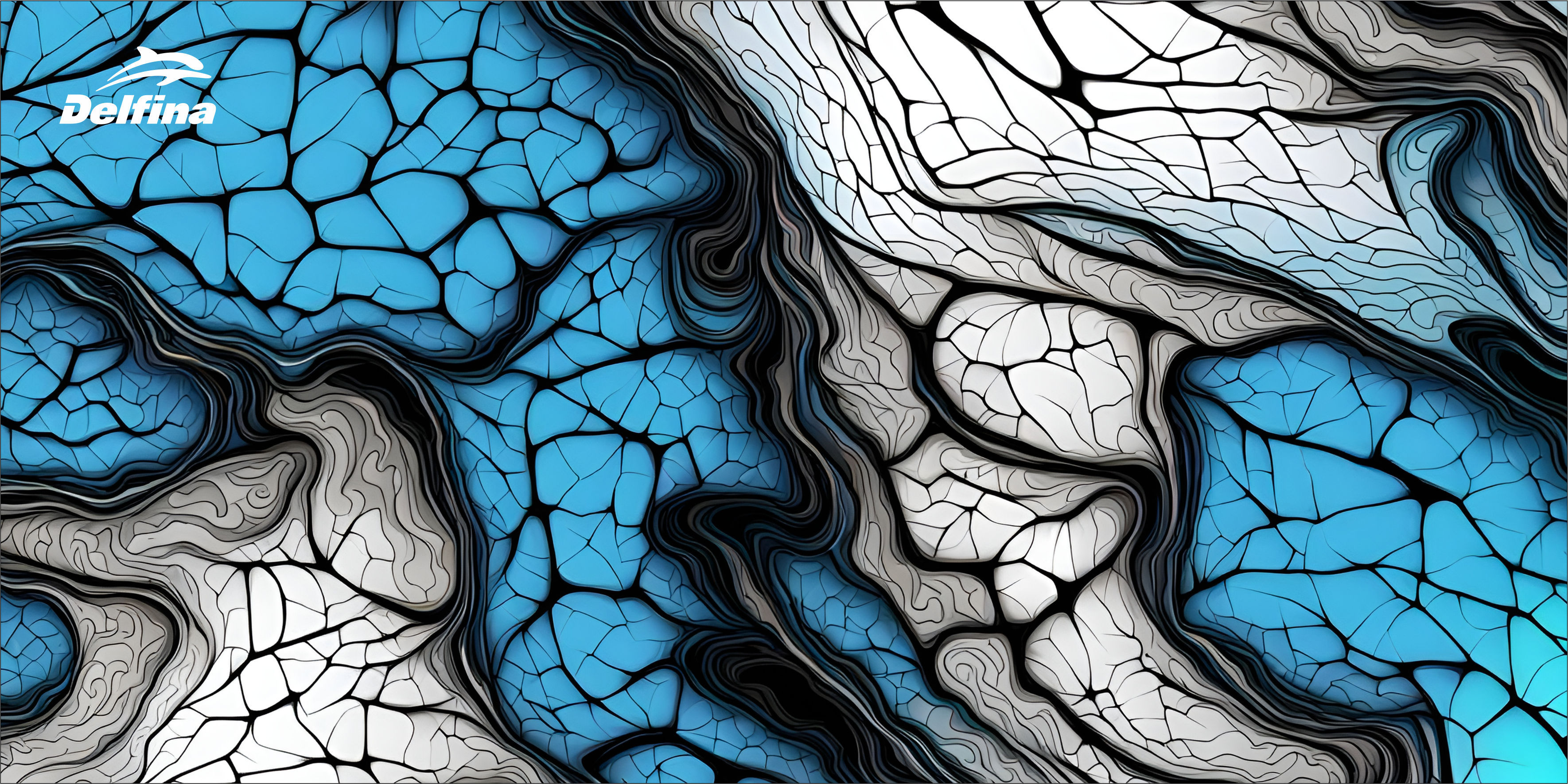 Paint Flow Abstract Quick Dry Delfina Sports Swimming Towel