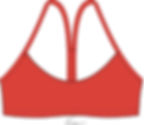 RED PEPPER TRAINING BIKINI CROP TOP