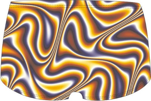 Thumbnail: Optical Illusion Delfina Aqua Swim Shorts – Unisex, Quick-Dry, Chlorine-Resistant