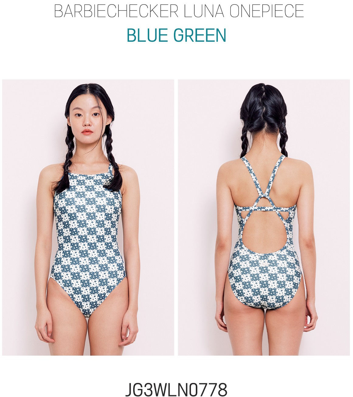 JKUSS SWIMSUIT BARBIECHECKER LUNA JG3WLN0778