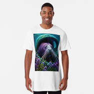 Redbubble Bright Moonrise "Can you see me?" Long T-Shirt