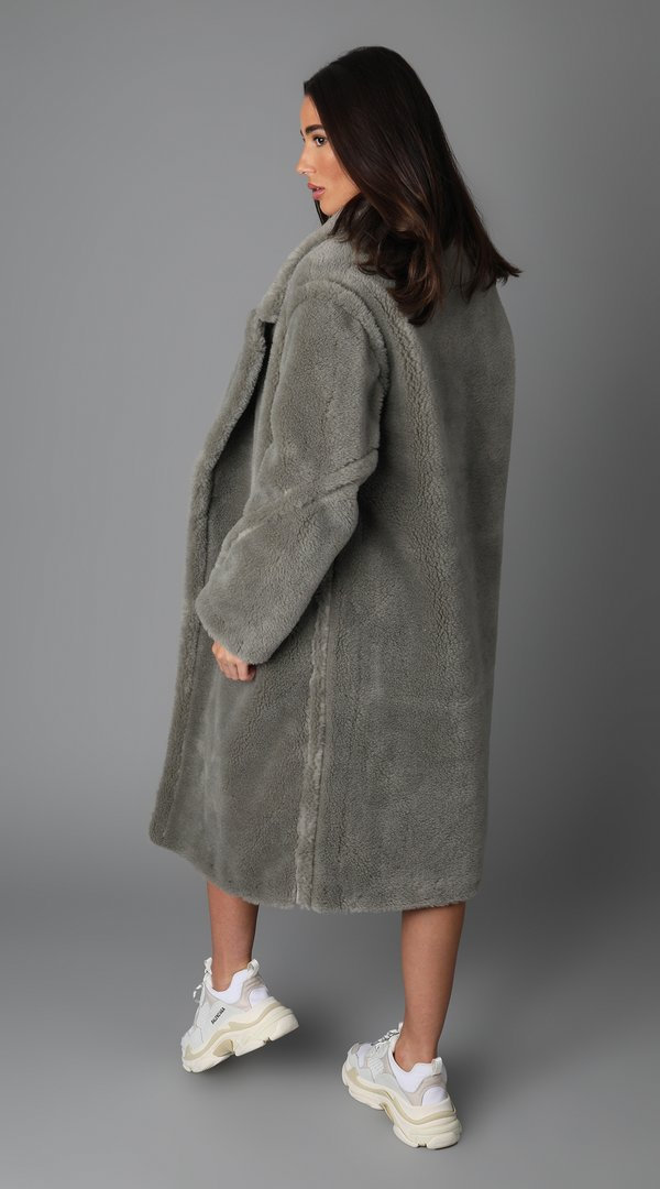 olive teddy coat